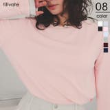 シアーカットソーロングスリーブトップス | titivate | 詳細画像1