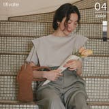 汗染み防止ラッフルスリーブTシャツ | titivate | 詳細画像1