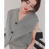 ベーシックフロント釦ニットベスト | titivate | 詳細画像28
