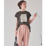 箔プリントフレンチスリーブTシャツ | titivate | 詳細画像25 