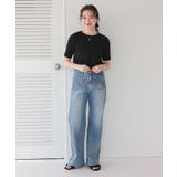 ハートカット刺繍前後2wayハーフスリーブTシャツ | titivate | 詳細画像22 