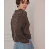 起毛糸ポロ襟シアーニット | titivate | 詳細画像23 