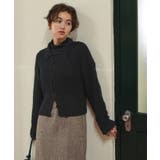 起毛糸ポロ襟シアーニット | titivate | 詳細画像31 