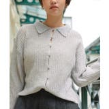 起毛糸ポロ襟シアーニット | titivate | 詳細画像35 