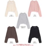 起毛糸ポロ襟シアーニット | titivate | 詳細画像20 