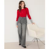 袖配色ヘンリーネックニット | titivate | 詳細画像25 