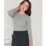 袖配色ヘンリーネックニット | titivate | 詳細画像10 