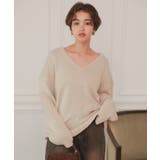 ルーズ深Vネックニットプルオーバー | titivate | 詳細画像27 