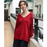 ルーズ深Vネックニットプルオーバー | titivate | 詳細画像7 