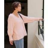 ポコポコシャギーオーバーサイズVネックニット | titivate | 詳細画像3