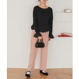 裾フリルデザインロングスリーブTシャツ | titivate | 詳細画像31 