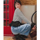 裾フリルデザインロングスリーブTシャツ | titivate | 詳細画像6 