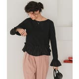 裾フリルデザインロングスリーブTシャツ | titivate | 詳細画像18 