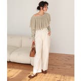 ウールブレンドマルチwayフリルニットトップス | titivate | 詳細画像31 