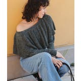 ウールブレンドマルチwayフリルニットトップス | titivate | 詳細画像5 