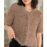 ハーフスリーブシャギーニットトップス | titivate | 詳細画像28