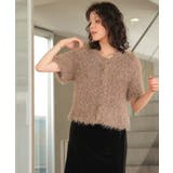 ハーフスリーブシャギーニットトップス | titivate | 詳細画像30