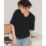 ハーフスリーブシャギーニットトップス | titivate | 詳細画像32