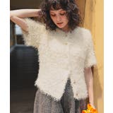 ハーフスリーブシャギーニットトップス | titivate | 詳細画像2