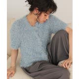 ハーフスリーブシャギーニットトップス | titivate | 詳細画像6