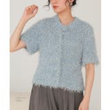 ハーフスリーブシャギーニットトップス | titivate | 詳細画像9