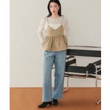 Vネックペプラムキャミソールトップス | titivate | 詳細画像14 