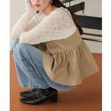 Vネックペプラムキャミソールトップス | titivate | 詳細画像3 