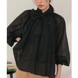 エアリーコットンボイルボウタイブラウス | titivate | 詳細画像33 