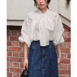 エアリーコットンボイルボウタイブラウス | titivate | 詳細画像7 