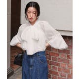 エアリーコットンボイルボウタイブラウス | titivate | 詳細画像10 