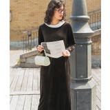 ベロアロングスリーブワンピース | titivate | 詳細画像3 