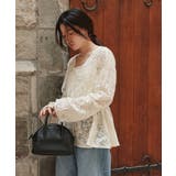 Vネックペプラムデザインレースブラウス | titivate | 詳細画像8 