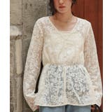 Vネックペプラムデザインレースブラウス | titivate | 詳細画像11 