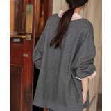 深Vネックサイドスリットスウェットプルオーバー | titivate | 詳細画像8 