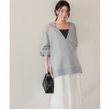 深Vネックサイドスリットスウェットプルオーバー | titivate | 詳細画像11 
