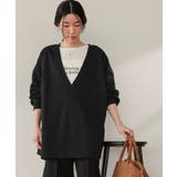 深Vネックサイドスリットスウェットプルオーバー | titivate | 詳細画像14 