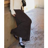 シャギーIラインニットスカート | titivate | 詳細画像4 