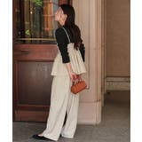 ペプラムキャミソールトップスドッキングオールインワン | titivate | 詳細画像17 