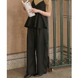 ペプラムキャミソールトップスドッキングオールインワン | titivate | 詳細画像19 