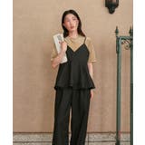 ペプラムキャミソールトップスドッキングオールインワン | titivate | 詳細画像22 