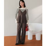 ペプラムキャミソールトップスドッキングオールインワン | titivate | 詳細画像23 