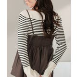 ペプラムキャミソールトップスドッキングオールインワン | titivate | 詳細画像24 