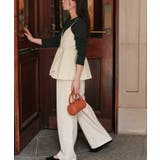 ペプラムキャミソールトップスドッキングオールインワン | titivate | 詳細画像4 