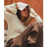 配色シアードッキングフレアスリーブリブニット | titivate | 詳細画像5 