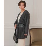 深Vネックルーズニットカーディガン | titivate | 詳細画像27