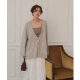 深Vネックルーズニットカーディガン | titivate | 詳細画像3