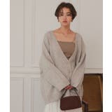 深Vネックルーズニットカーディガン | titivate | 詳細画像4