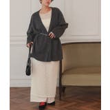 深Vネックルーズニットカーディガン | titivate | 詳細画像8