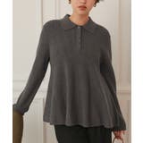 ポロ襟ペプラムニット | titivate | 詳細画像4 