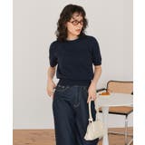 レイヤードデザインふわっとタッチハーフスリーブニット | titivate | 詳細画像17 